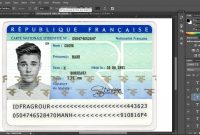 France Id Card Editable Psd Template Photoshop Template  Psd with French Id Card Template