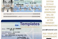 France Id Template inside French Id Card Template