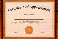 Free Appreciation Certificate Templates Supplier Contract Template inside Microsoft Office Certificate Templates Free