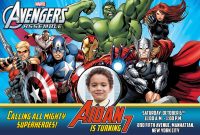 Free Avengers Birthday Invitation  Dioskouri Designs regarding Avengers Birthday Card Template