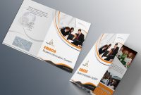 Free Bifold Brochure Psd On Behance pertaining to 2 Fold Brochure Template Psd