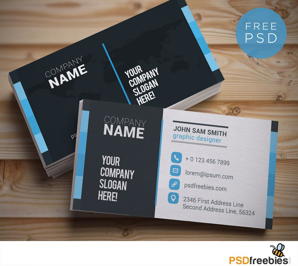 Free Business Card Templates Psd  Download Psd regarding Download Visiting Card Templates