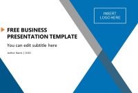 Free Business Presentation Template  Slidemodel with Free Business Profile Template Download