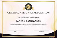 Free Certificate Of Appreciation Templates And Letters inside Printable Certificate Of Recognition Templates Free