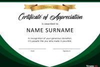 Free Certificate Of Appreciation Templates And Letters regarding Free Template For Certificate Of Recognition