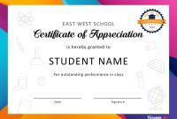 Free Certificate Of Appreciation Templates And Letters with Free Certificate Of Appreciation Template Downloads