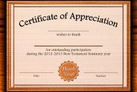 Free Certificate Of Appreciation Templates For Word intended for Certificate Templates For Word Free Downloads