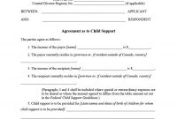 Free Child Support Agreement Templates Pdf  Ms Word in Mutual Child Support Agreement Template