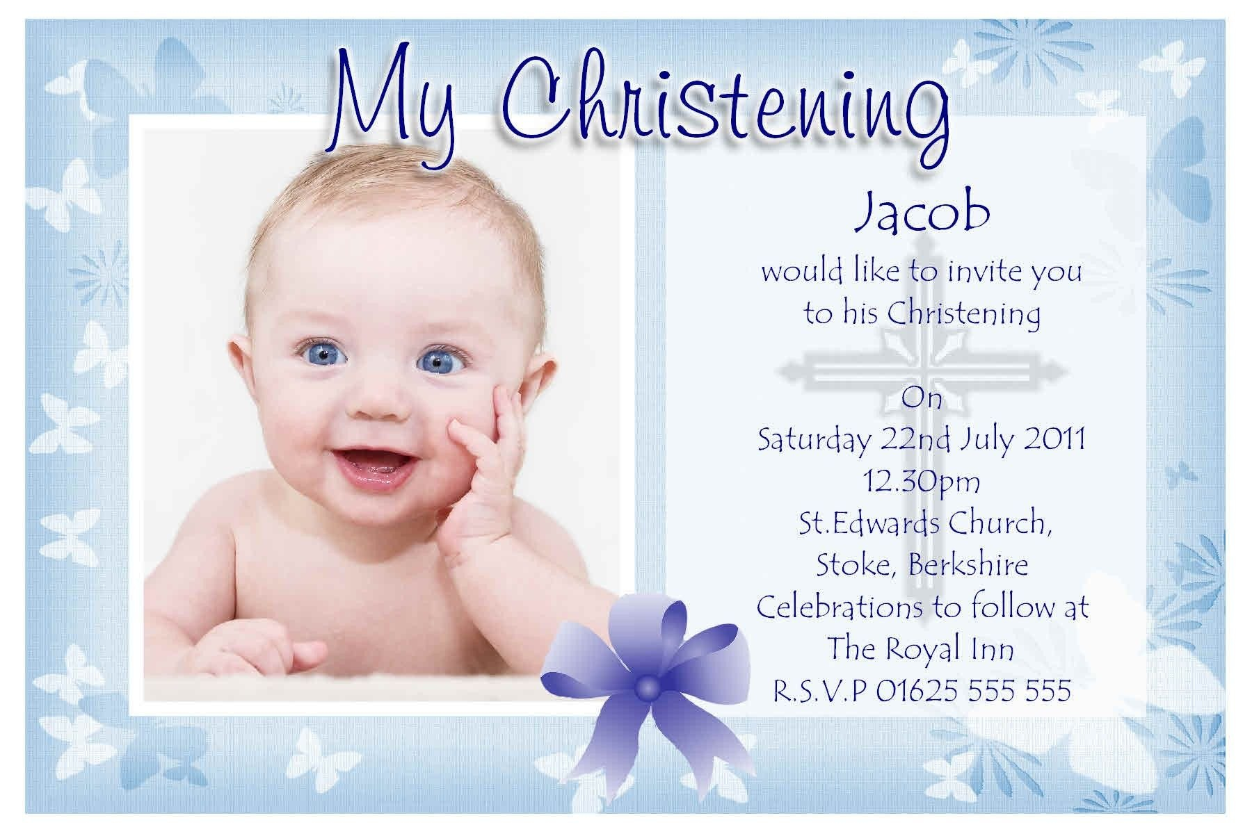 Free Christening Invitation Templates  Baptism Invitations throughout Baptism Invitation Card Template