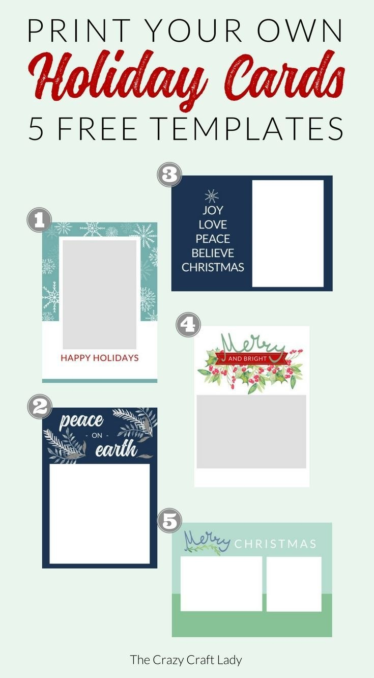 Free Christmas Card Templates  Do It Yourself Today  Christmas throughout Print Your Own Christmas Cards Templates