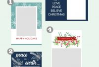 Free Christmas Card Templates  The Crazy Craft Lady pertaining to Happy Holidays Card Template