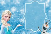 Free Frozen Party Invitation Template Download  Party Ideas And intended for Frozen Birthday Card Template