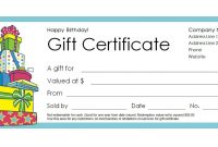 Free Gift Certificate Templates You Can Customize throughout Graduation Gift Certificate Template Free