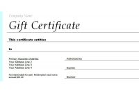 Free Gift Certificate Templates You Can Customize with Homemade Gift Certificate Template