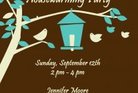 Free Housewarming Invitations Ideas  Little Bird Brown Housewarming in Free Housewarming Invitation Card Template