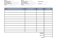 Free Hvac Invoice Template  Word  Pdf  Eforms – Free Fillable Forms regarding Hvac Service Order Invoice Template