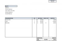 Free Invoice Template For Contractors Electrician Quickbooks within Roofing Invoice Template Free
