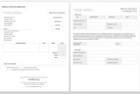Free Invoice Templates  Smartsheet within Labor Invoice Template Word