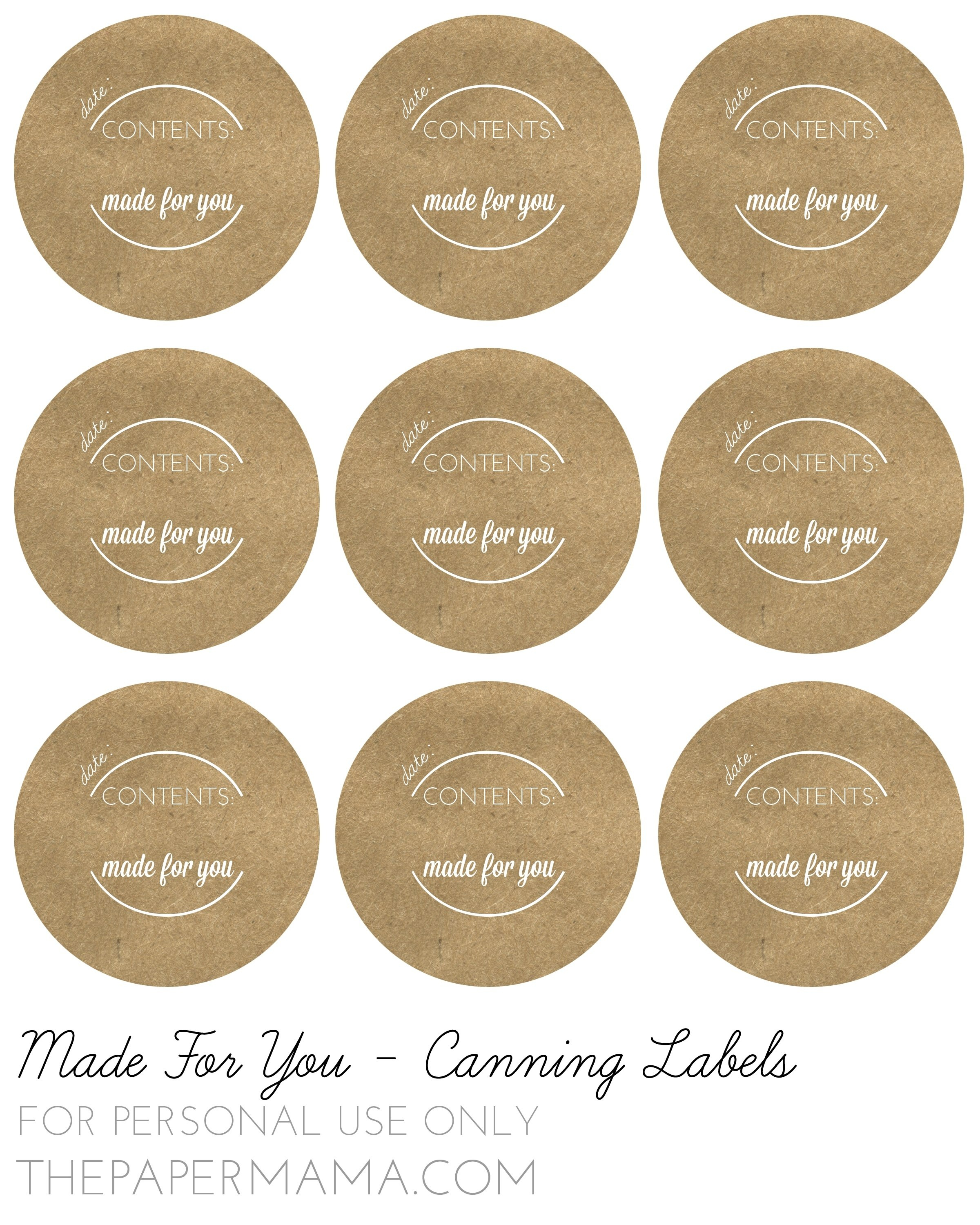 Free Jar Label Templates  World Of Label intended for Mason Jar Label Templates
