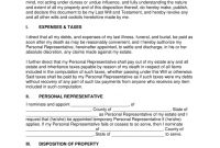 Free Last Will And Testament Templates  A “Will”  Pdf  Word with regard to Blank Legal Document Template