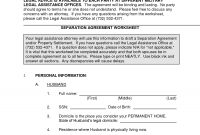 Free Legal Separation Agreement Form Nc Nc Office Of The State with regard to Simple Employee Separation Agreement Template