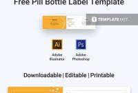 Free Medical Pill Bottle Label  Label Templates  Designs in Adobe Illustrator Label Template