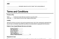 Free Personal Loan Agreement Templates  Samples Word  Pdf inside Personal Loan Repayment Agreement Template