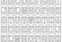 Free Printable Alphabet Letters  Banner Flag Letter Pdf Templates for Letter Templates For Banners