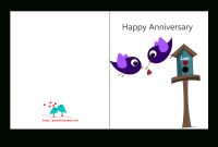 Free Printable Anniversary Cards with regard to Anniversary Card Template Word