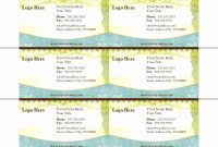 Free Printable Business Cards Template Awesome Free Printable pertaining to Free Editable Printable Business Card Templates