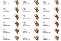 Free Printable Christmas Labels Templates  Christmas Address Labels for Christmas Return Address Labels Template