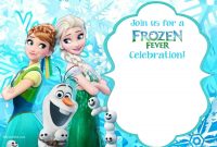 Free Printable Frozen Invitation Templates  Bagvania Free Printable regarding Frozen Birthday Card Template