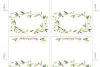 Free Printable Lemon Squeezy Day  Place Cards  Christmas pertaining to Table Name Cards Template Free