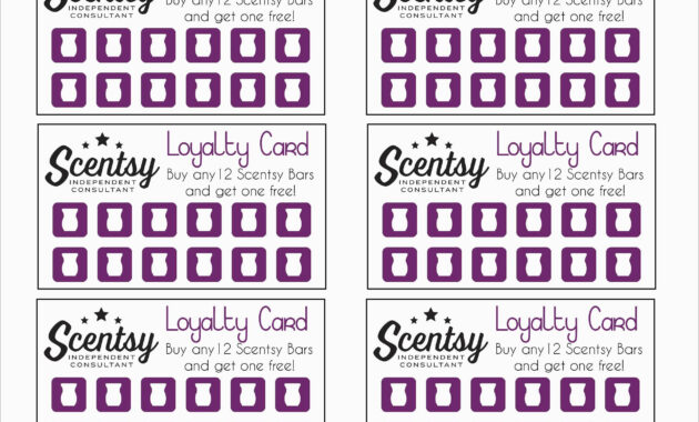 Free Printable Loyalty Card Template Fabulous Scentsy Loyalty Card pertaining to Customer Loyalty Card Template Free