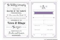 Free Program Templates For Word Template Ideas Wedding Per Page with Free Printable Wedding Program Templates Word