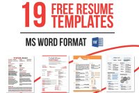 Free Resume Templates Download Now In Ms Word On Behance pertaining to Free Resume Template Microsoft Word