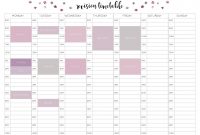 Free Revision Timetable Printable – Emily Studies in Blank Revision Timetable Template