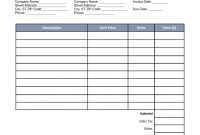 Free Roofing Invoice Template  Word  Pdf  Eforms – Free Fillable intended for Free Roofing Invoice Template
