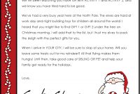 Free Santa Letter Templates Downloads  Christmas Letter From Santa inside Letter From Santa Template Word
