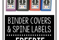 Free Secondary Math Binder Covers And Spine Labels  Success In with Folder Spine Labels Template