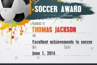 Free Soccer Certificate Template Free Condofinancials Free Printable with Soccer Award Certificate Template