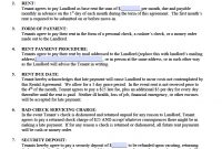 Free Standard Residential Lease Agreement Templates  Pdf  Word regarding Yearly Rental Agreement Template