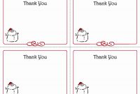 Free Thank You Card Template  Wilkesworks pertaining to Printable Holiday Card Templates