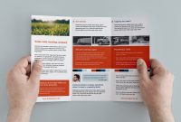 Free Trifold Brochure Template In Psd Ai  Vector  Brandpacks with regard to Free Tri Fold Business Brochure Templates