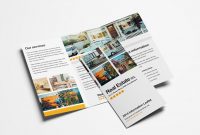 Free Trifold Brochure Templates In Psd  Vector  Brandpacks for Adobe Tri Fold Brochure Template