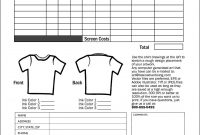 Free Tshirt Order Form Template Download  Sample Order Templates within Blank T Shirt Order Form Template