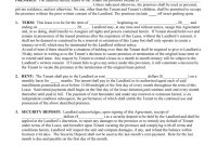 Free Vermont Standard Residential Lease Agreement Form  Pdf  Word for Private Rental Agreement Template