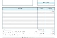 Freelance Writer Invoice for How To Write A Invoice Template