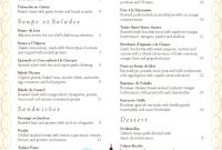 French Menu  Atelier Inspiration Hospitality  French Restaurant within French Cafe Menu Template