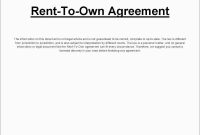 Fresh Free Lease Purchase Agreement Template  Best Of Template regarding Free Rent To Own Agreement Template